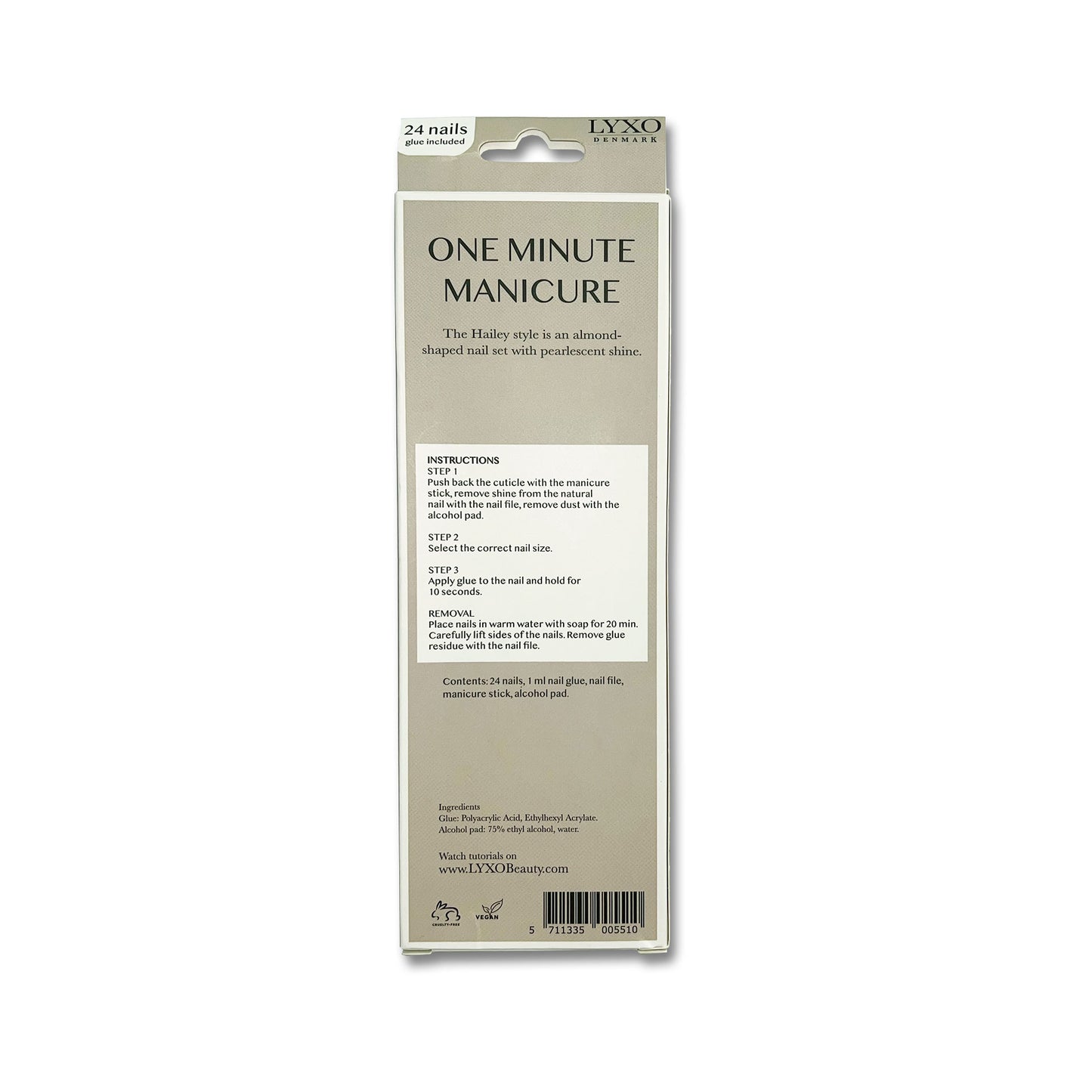HAILEY - Press-on Gel Manicure Negle