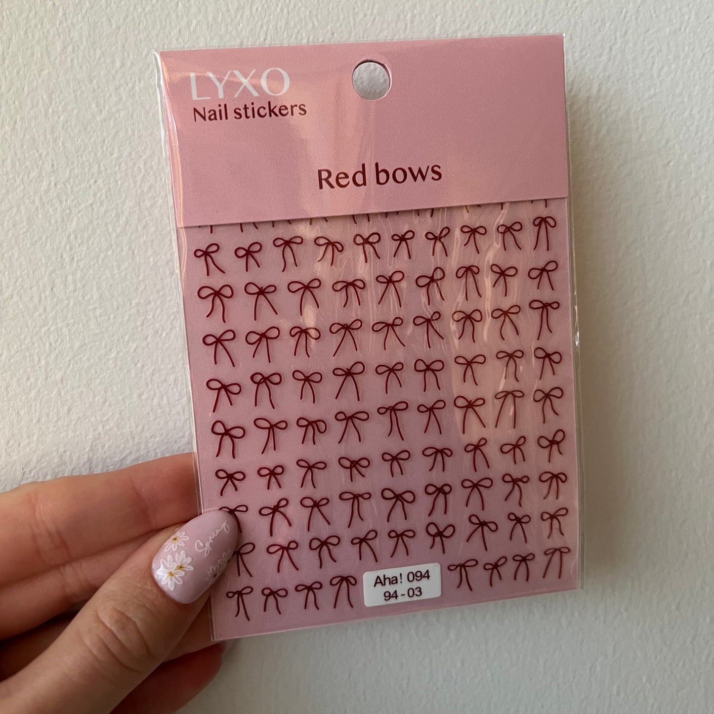 Red bows Negleklistermærker