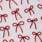 Red bows Negleklistermærker