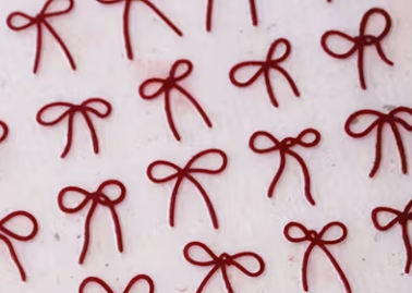 Red bows Negleklistermærker
