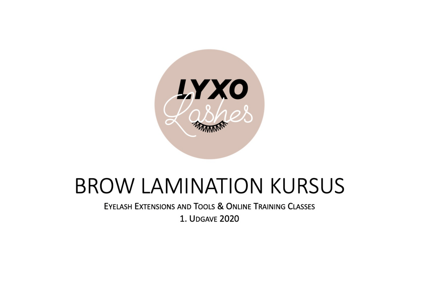 Brow Lamination Kursus (ONLINE)